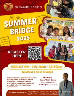 6th Grade Summer Bridge Flyer